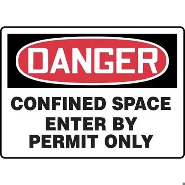 Accuform OSHA DANGER SAFETY SIGN CONFINED FRMCSP134VS FRMCSP134VS - main